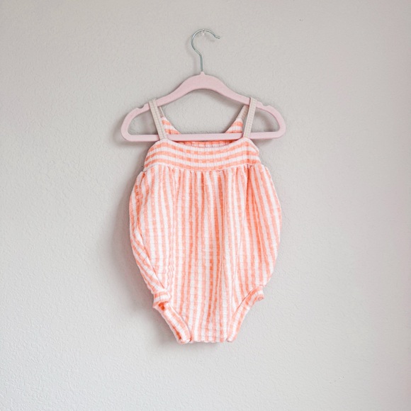Arrows + Rubies | Peaches & Cream Shortie Stella Romper - Picture 8 of 10